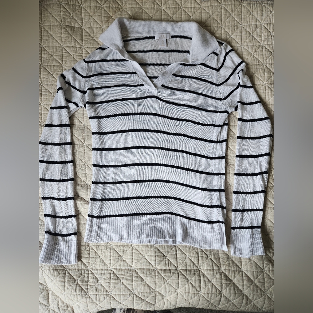 Striped light sweater
